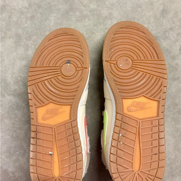 $250 Nike Air Jordan Mid Utility Fleece in Beige